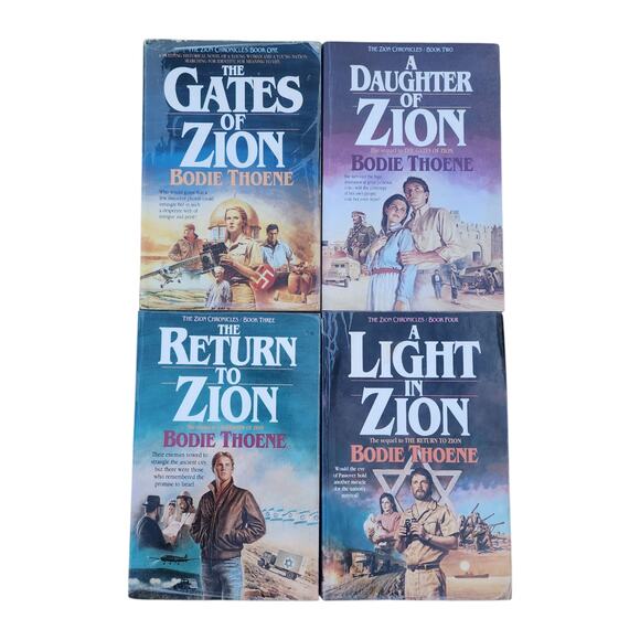 The Zion Chronicles Books By Bodie Thoene Volumes 1-4 Historical Fiction Lot - Picture 1 of 11